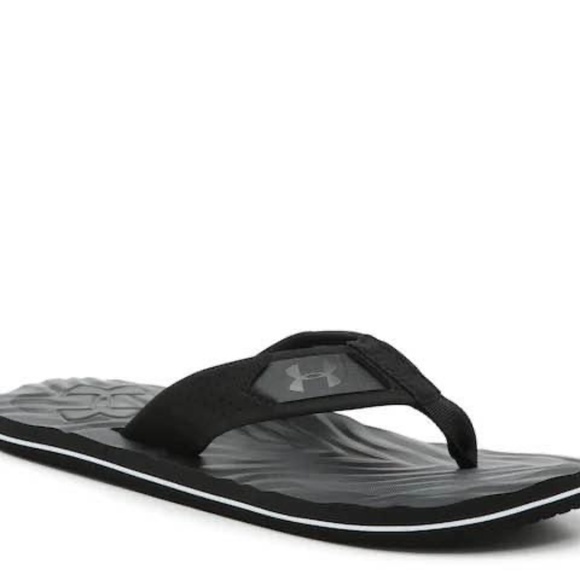 BRAND NEW men under armour marathon key IV black slides / slippers size US 7 - Picture 3 of 5